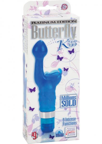 Platinum Edition Butterfly Kiss Vibrator Blue | SexToy.com