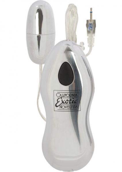 Sterling Collection Combo Pack 1 Standard Silver Plug In Bullet 2 Speed Push Button Controller | SexToy.com