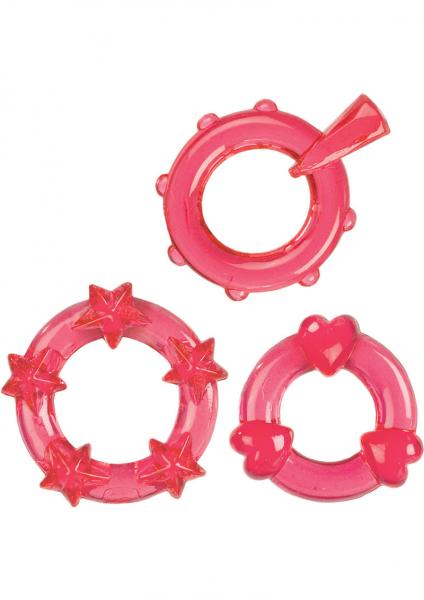Magic C Rings Set Of 3 Red | SexToy.com
