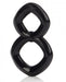 Crazy 8 Enhancer Double Cock Ring Black | SexToy.com