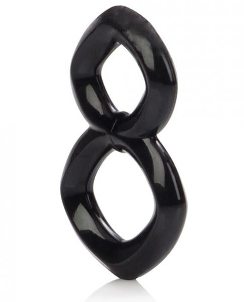 Crazy 8 Enhancer Double Cock Ring Black | SexToy.com