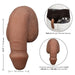 Packer Gear 5 inches Silicone Packing Penis Brown | SexToy.com