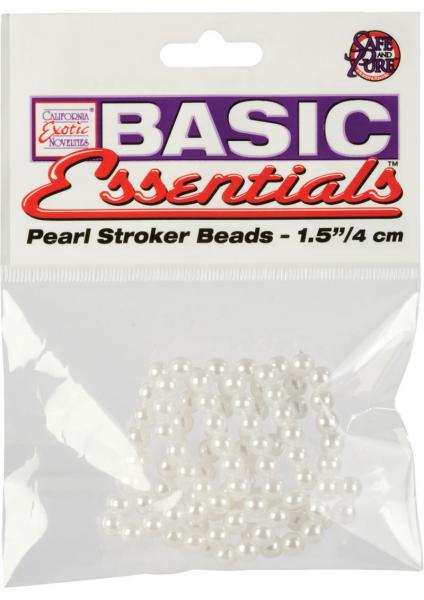 Peal Stroker Beads Small 1.5 Inch - White | SexToy.com