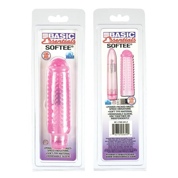 Softee Vibe With Removable Sleeve - Pink | SexToy.com
