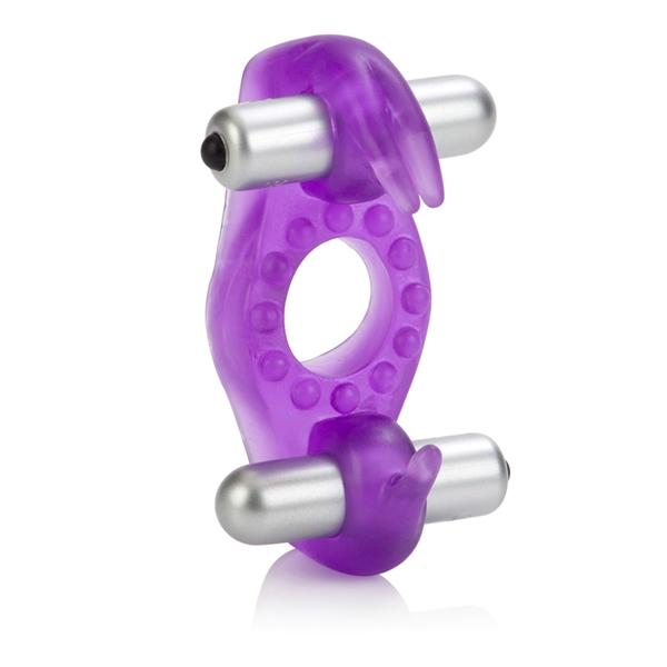 Wireless Rockin Rabbit Vibrating Ring Purple | SexToy.com