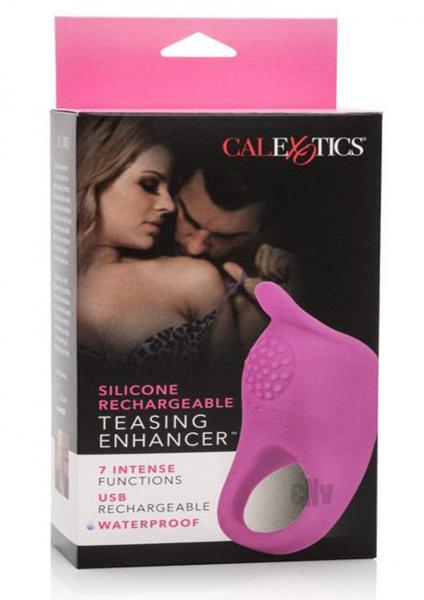 Teasing  Enhancer Ring Silicone Rechargeable Pink | SexToy.com