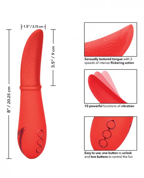 California Dreaming Laguna Beach Lover Red Vibrator | SexToy.com