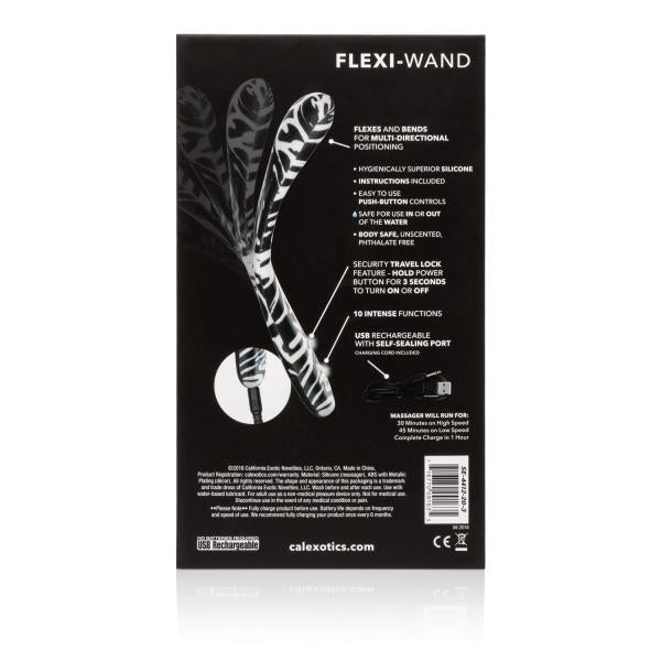 Hype Flexi Wand Black White Vibrator | SexToy.com