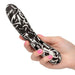 Hype Wand Flexible Shaft Black White Vibrator | SexToy.com