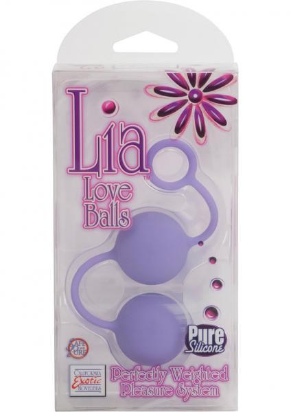 LIA LOVE BALLS WEIGHTED 8 INCH PURE SILICONE PURPLE | SexToy.com