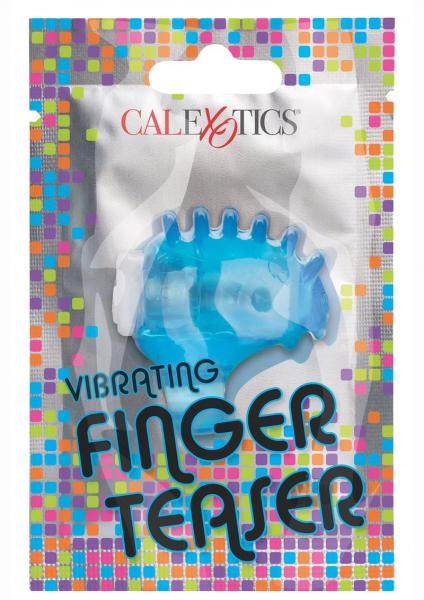 Foil Pack Vibrating Finger Teaser Blue 24pk