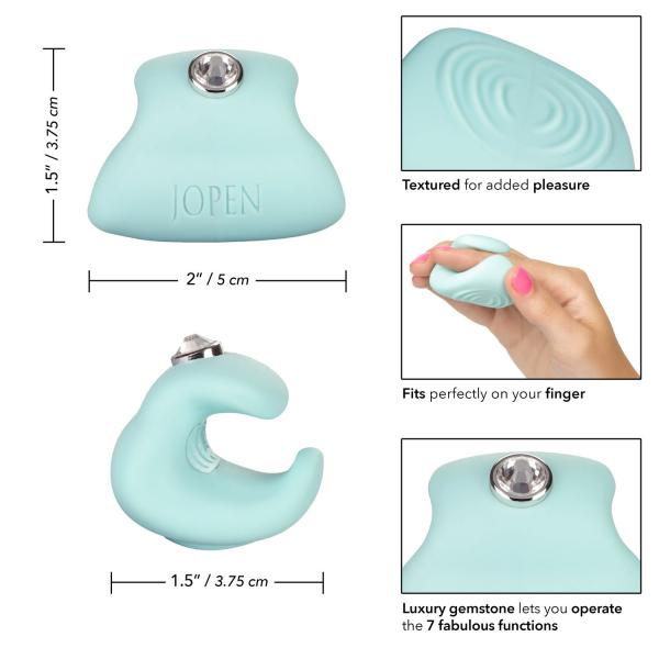 Pave Liz Green Finger Vibrator | SexToy.com