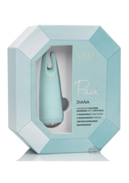 Pave Diana Travel Size Clitoral Vibrator Green | SexToy.com