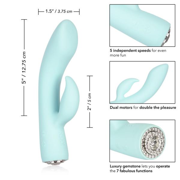 Pave Marilyn  Green Rabbit Style Vibrator | SexToy.com