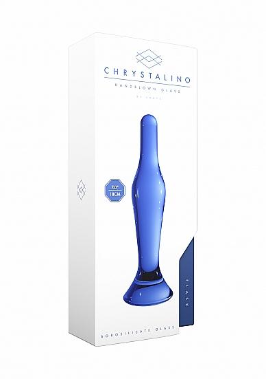 Chrystalino Flask Blue Glass Probe | SexToy.com