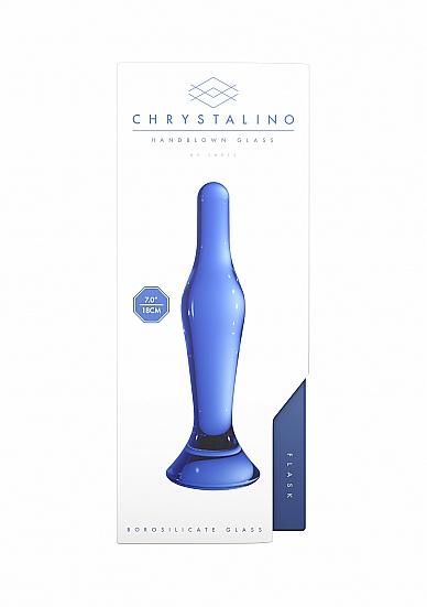 Chrystalino Flask Blue Glass Probe | SexToy.com