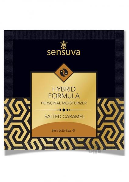 Sensuva Hybrid Personal Moisturizer Single Use Packet Salted Caramel .20oz | SexToy.com
