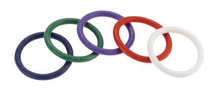 Rainbow Rubber C Ring 5 Per Set 1.5 Inch | SexToy.com