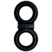 Adam Male Cock and Ball Infinity Vibrating Cock Ring Black | SexToy.com