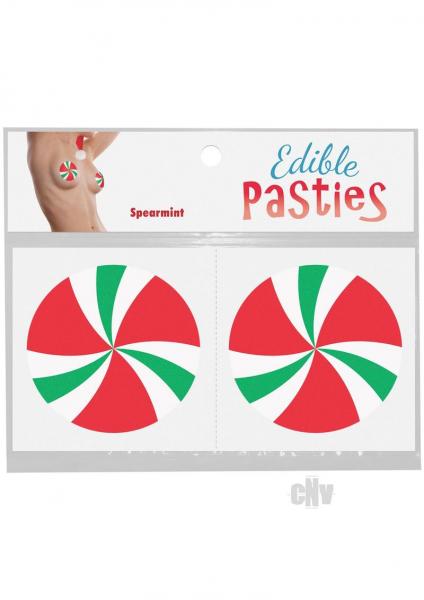 Edible Body Pasties Spearmint Candy Swirls | SexToy.com