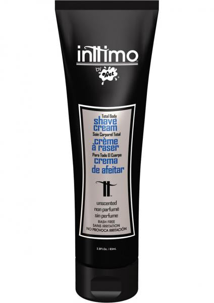Wet Inttimo Rash Free Total Body Shave Cream For Men Unscented 2.8 Ounce | SexToy.com
