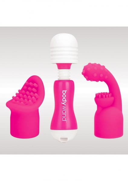Bodywand Rechargeable Mini Pink with Attachments | SexToy.com
