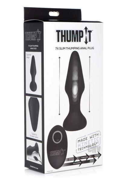 7x Slim Thumping Silicone Anal Plug | SexToy.com
