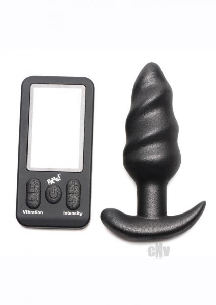 Bg 25x Silicon Swirl Plug W/remote Black