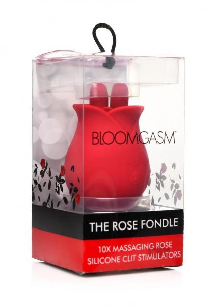 10x Fondle Massaging Rose Silicone Clit Stimulators