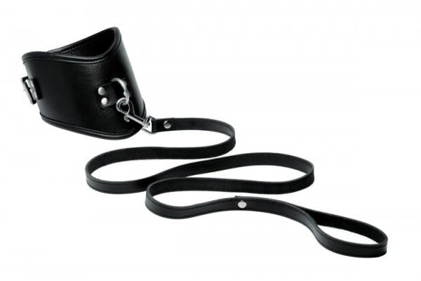 Isabella Sinclaire Posture Leather Collar With Leash | SexToy.com
