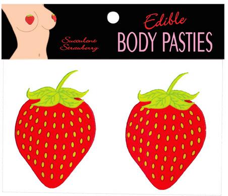 Edible Body Pasties Succulent Strawberry | SexToy.com