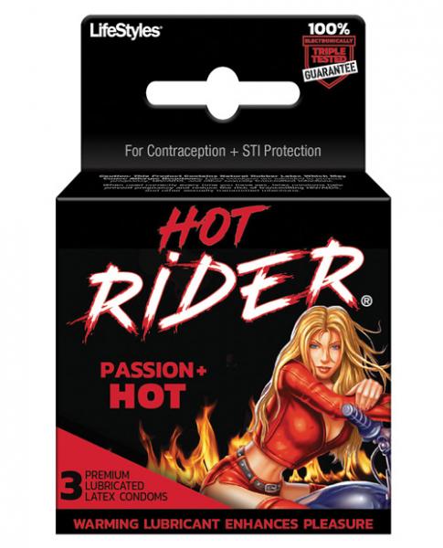 Hot Rider Hot Passion 3 Pack Latex Condoms | SexToy.com