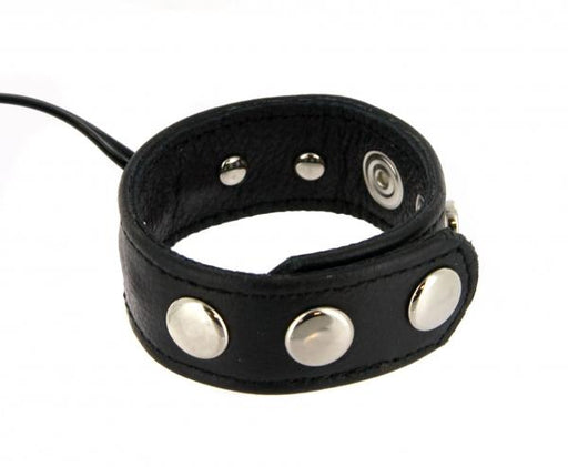 Zeus Electrosex Leather Snap Cock Ring Leather | SexToy.com