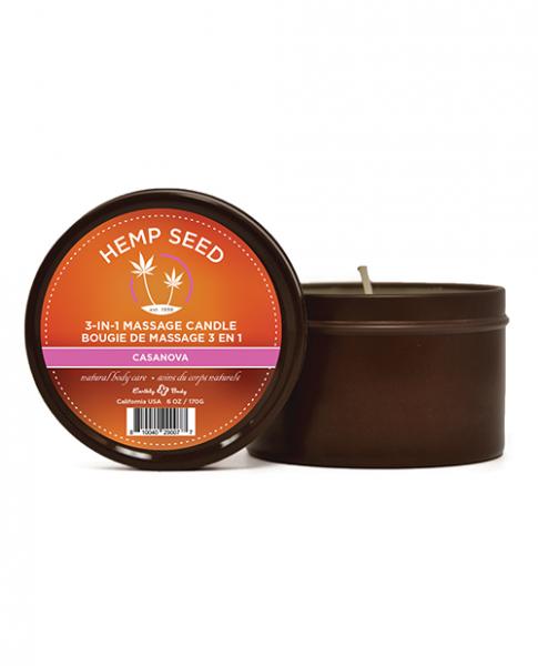 Earthly Body Summer 2020 Massage Candle - 6 Oz Casanova | SexToy.com