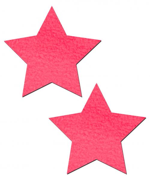 Pastease Basic Star Black Light Reactive - Neon Pink O/s