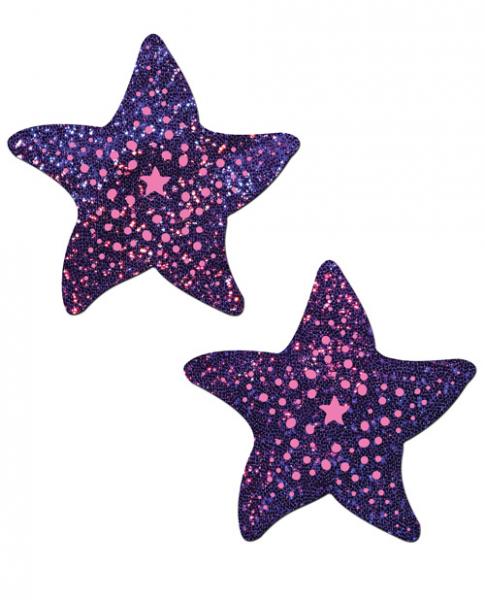 Pastease Twinkling Purple & Pink Starfish O/S | SexToy.com