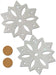 Silver Glitter Snowflakes Nipple Pasties O/S | SexToy.com