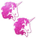 Unicorn Hot Pink Glitter On White Pasties O/S | SexToy.com