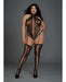 Lace Halter Teddy Bodystocking Garters & Thigh Highs Black Qn | SexToy.com