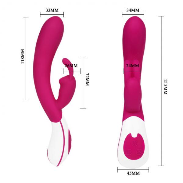 Vincent Voice Controlled Rechargeable Rabbit Vibrator - Pink