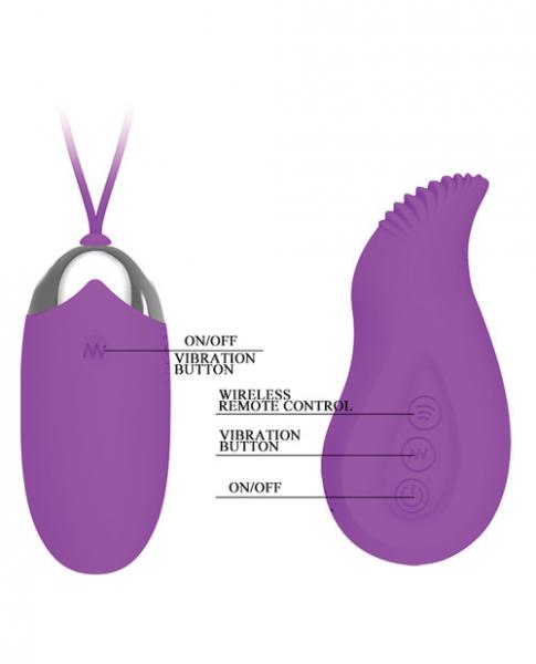 Pretty Love Eden Remote Control Bullet Vibrator Purple