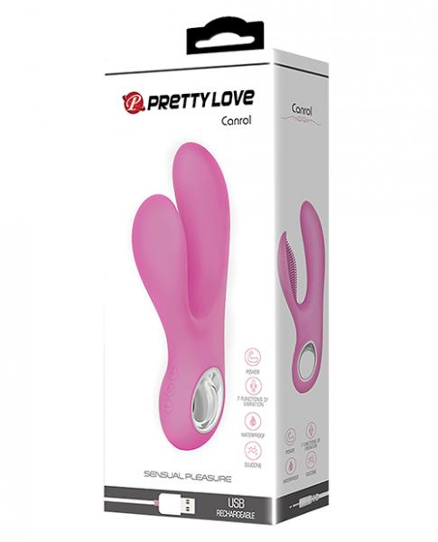 Pretty Love Canrol Nubby Rabbit Vibe 7 Function Pastel Pink