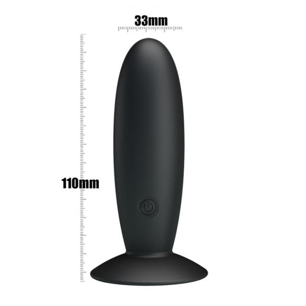 Pretty Love Butt Plug Massager 12 Function Black