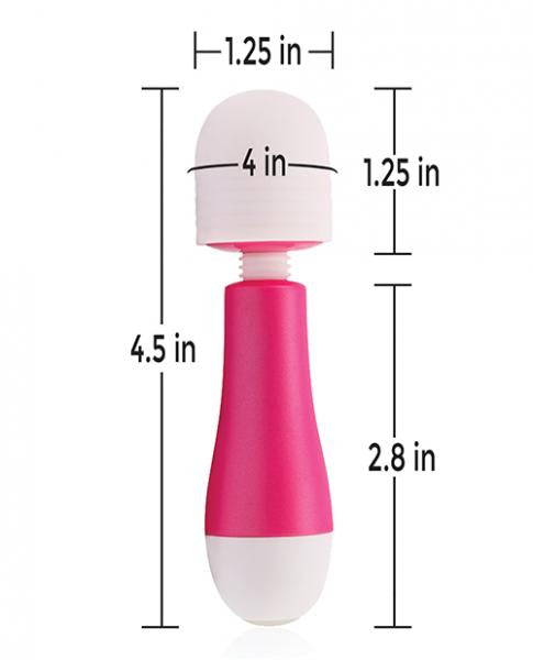 Fuzu Mini Rechargeable Travel Size Wand Pink | SexToy.com