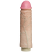 Hard Throb Realistic Vibrator With Sleeve 7 Inches Beige | SexToy.com