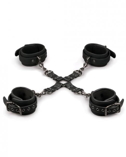 Easy Toys Fetish Hogtie, Ankle & Wrist Cuffs Black