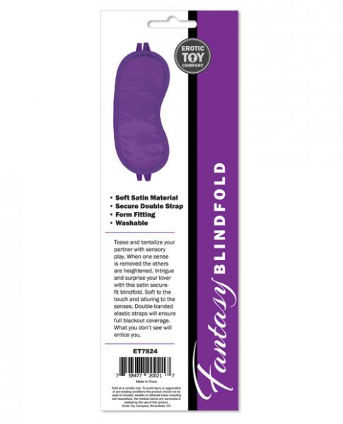 Erotic Toy Satin Fantasy Blindfold Purple O/S