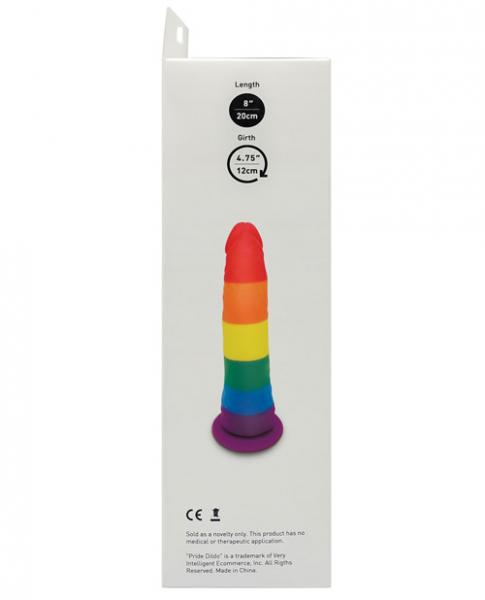 Pride Dildo Realistic Silicone Rainbow