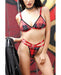 Vibes Lit Af Bralette & Thong Plaid L/xl | SexToy.com