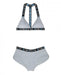 Vibes Resting Bitch Face Bralette & Retro Shorts Gray M/L | SexToy.com